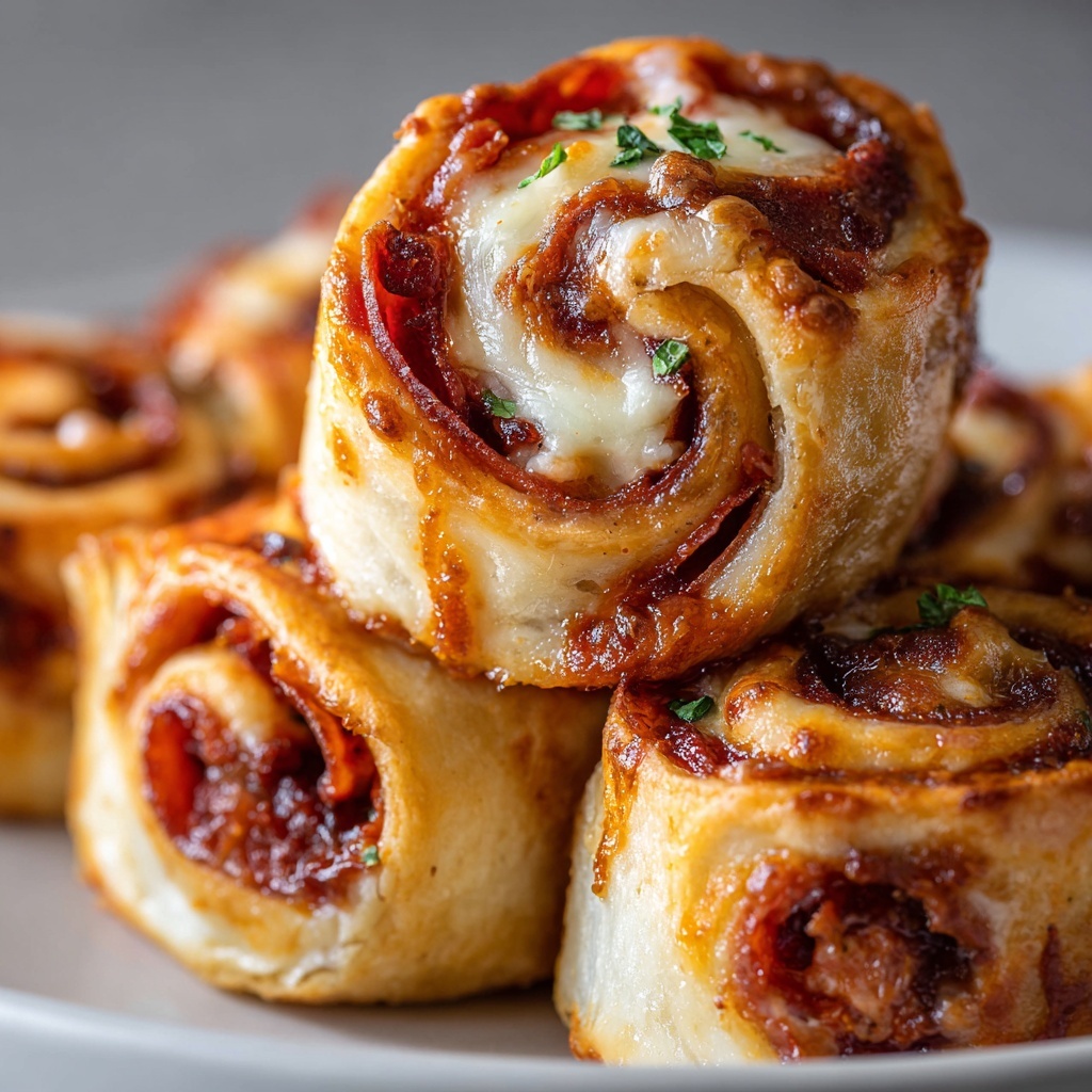 Easy Air Fryer Pizza Roll Ups Recipe - Recipe Image