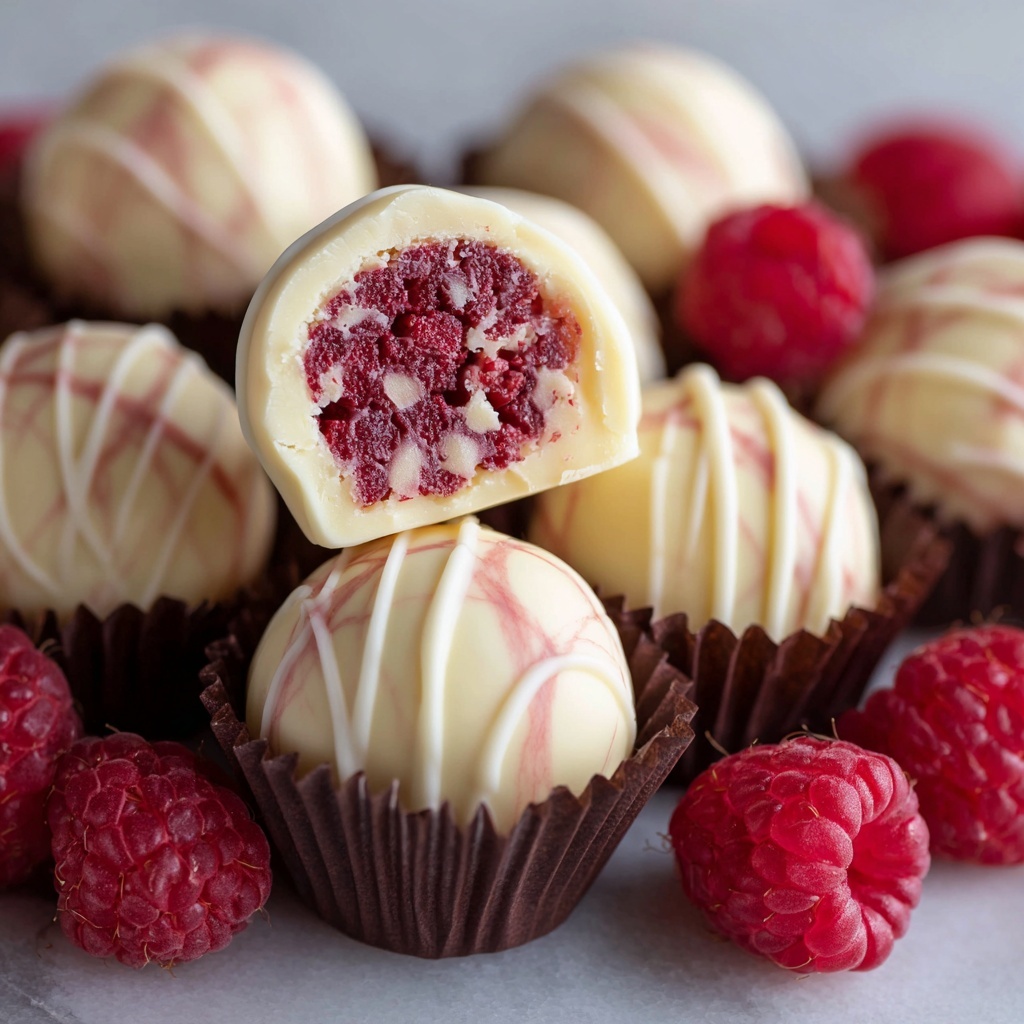 Raspberry Cheesecake Truffles Recipe - Recipe Image