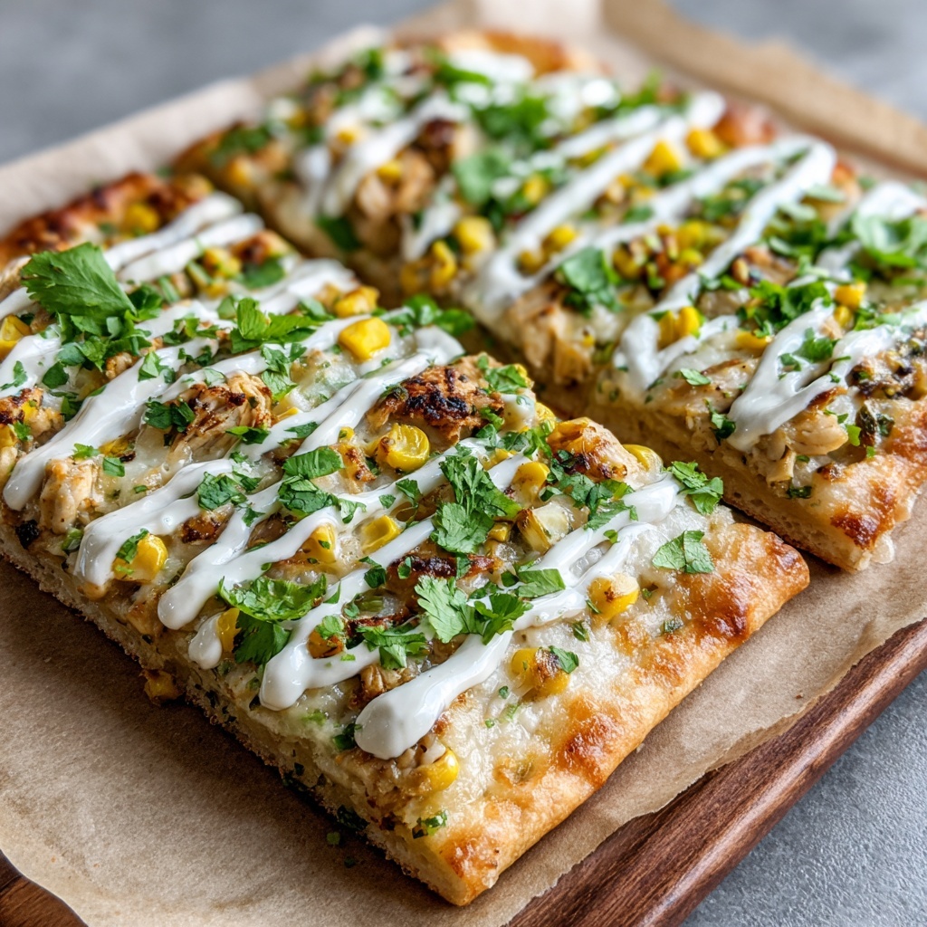 Elote-Style Flatbread: A Delicious Vegan Twist Recipe - Recipe Image