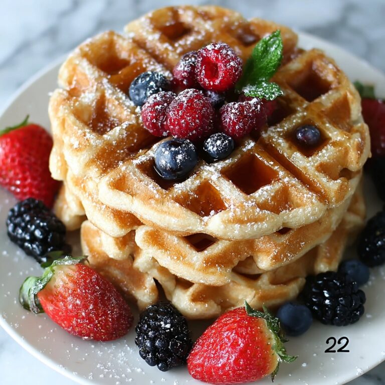 Oatmeal Cottage Cheese Waffles Recipe