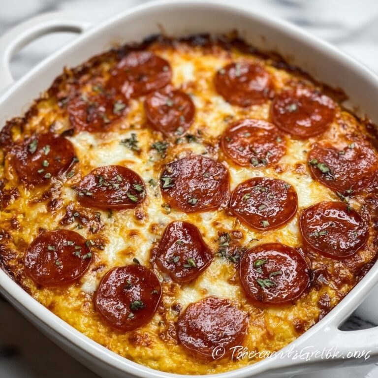 Easy Pizza Cottage Cheese Bake Recipe