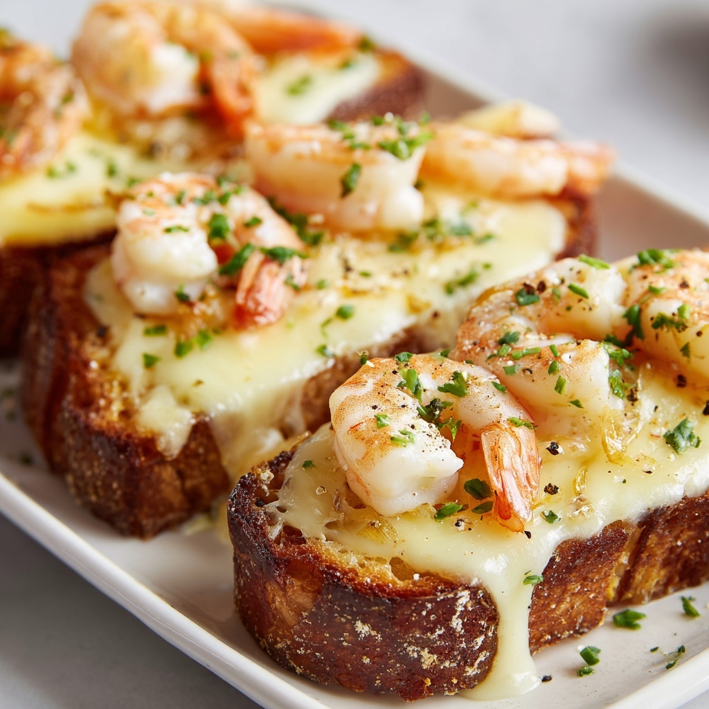 Delicious Cheesy Shrimp Toast Recipe - Recipe Image