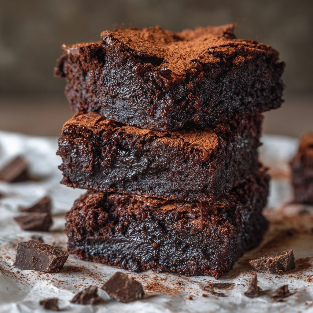 Cocoa Powder Brownies Recipe - Recipe Image