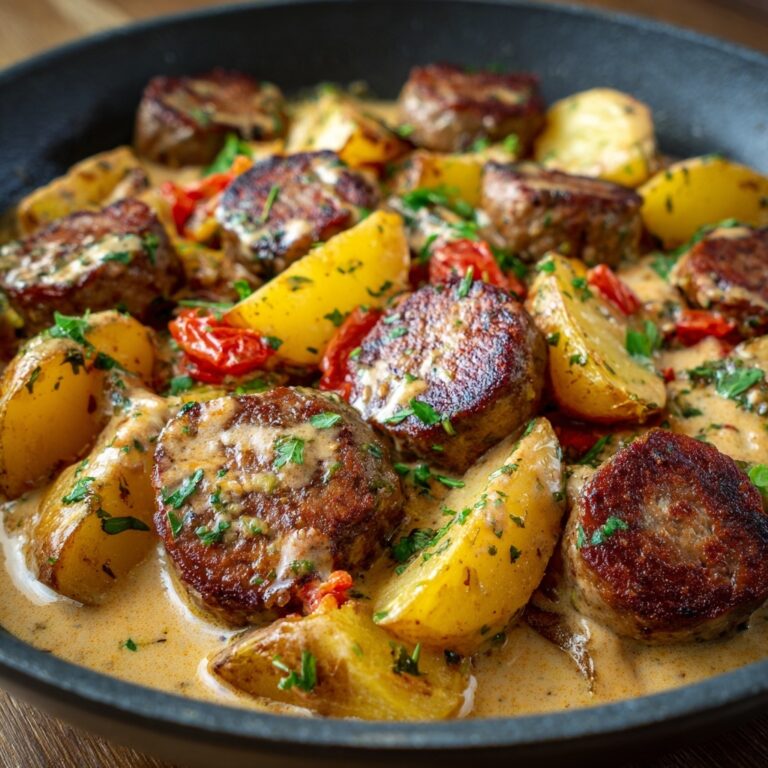 Creamy Smoked Sausage & Potato Crockpot Dinner Recipe