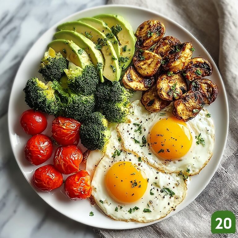 Protein-Packed Veggie Breakfast Plate Recipe