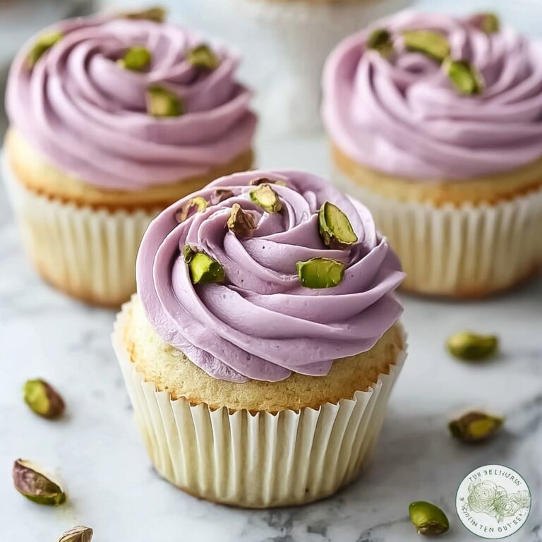 Rose and Pistachio Cupcakes Recipe