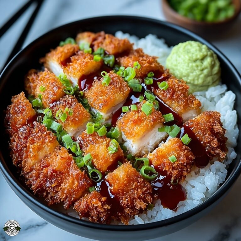 Japanese Katsu Bowls with Crispy Pork and Tonkatsu Sauce Recipe