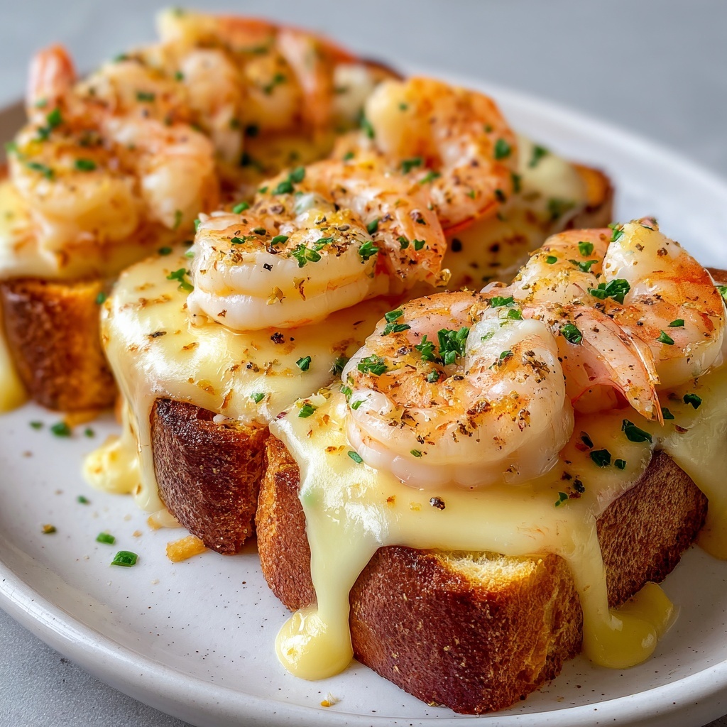 Delicious Cheesy Shrimp Toast Recipe - Recipe Image
