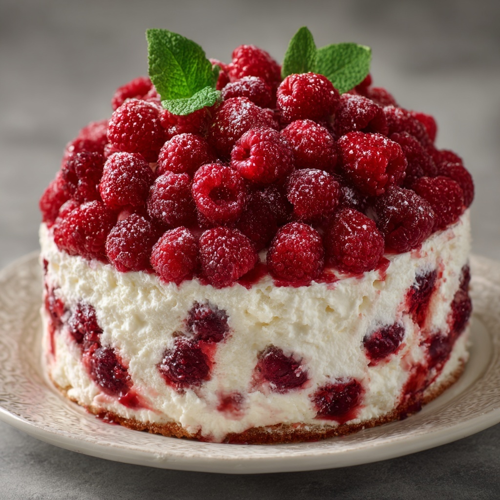 Irresistible Raspberry Ripple Ice Cream Cake Recipe - Recipe Image