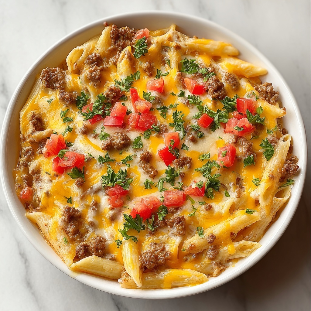 Creamy Rotel Pasta with Ground Beef Recipe - Recipe Image