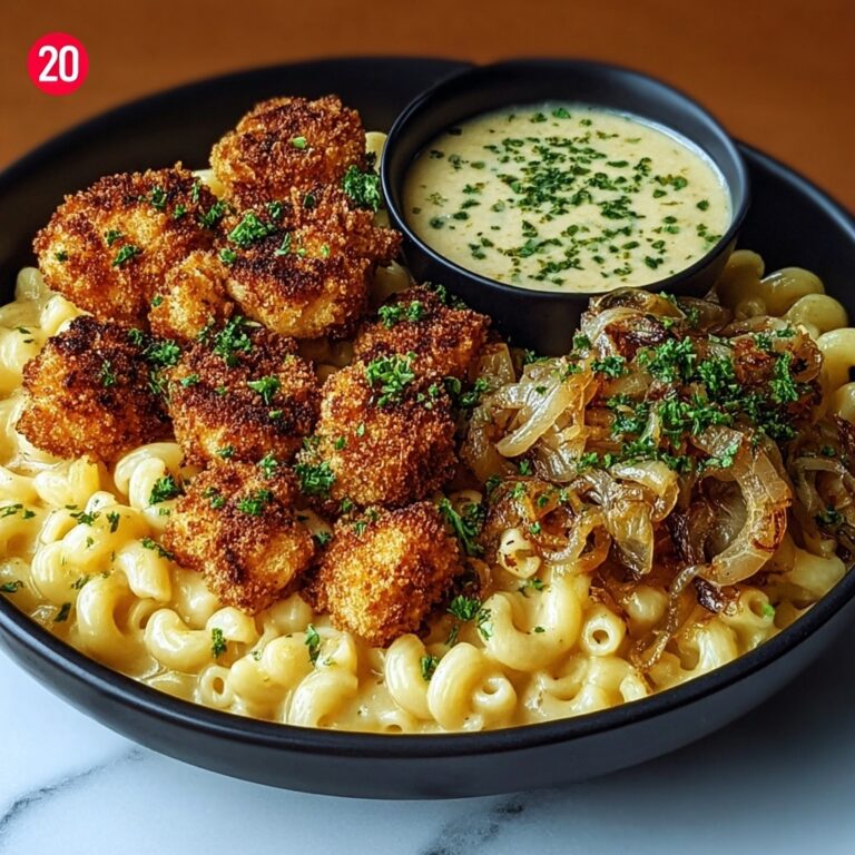 Indulgent Garlic Butter Chicken Bites with Cajun Alfredo Mac Recipe