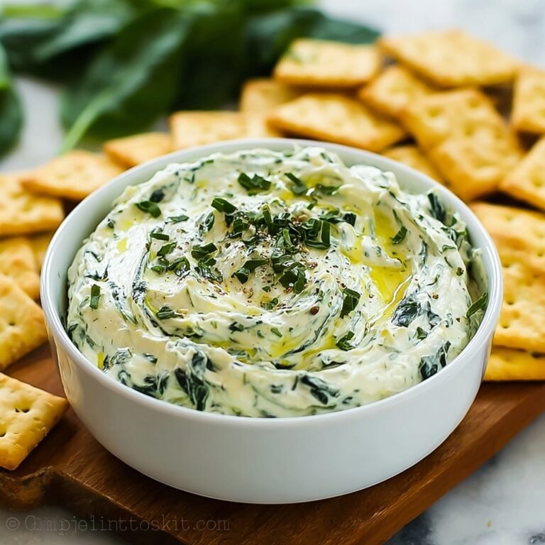 Irresistibly Creamy Herbed Spinach Dip for Easy Entertaining Recipe