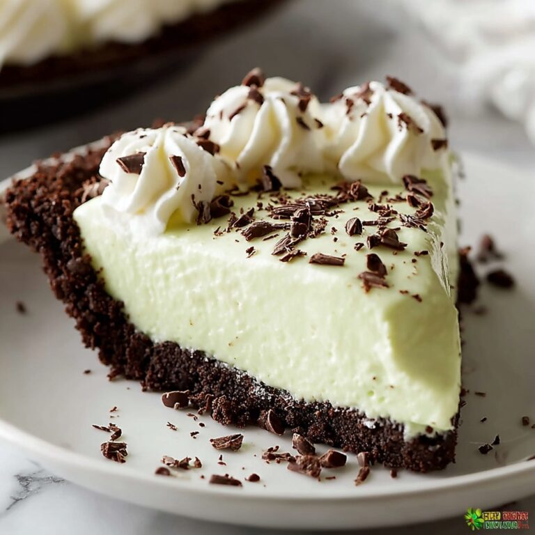 Indulgent Grasshopper Pie: Cool Minty Bliss for Gatherings Recipe