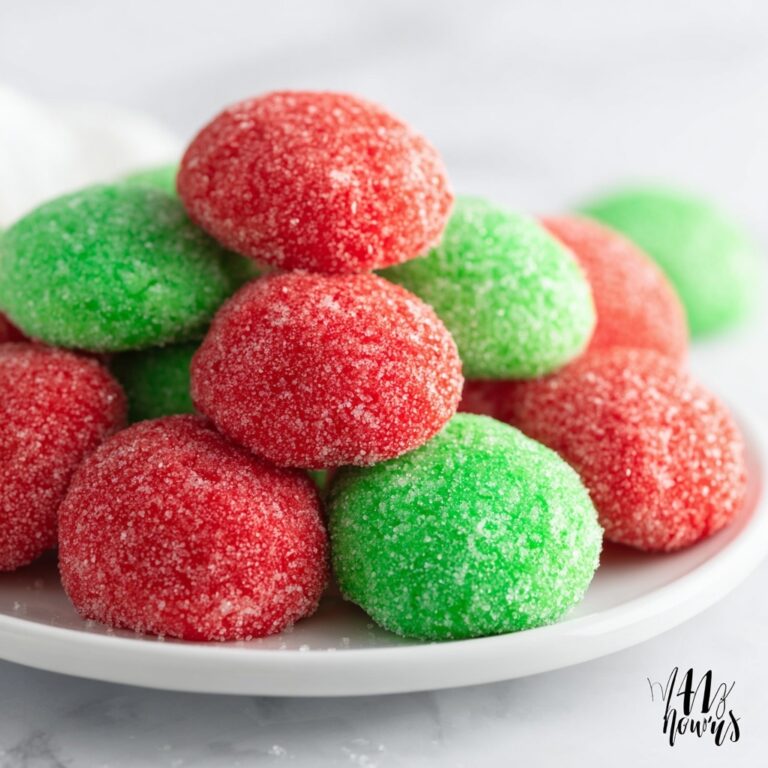 Green and Red Butter Cookies Recipe