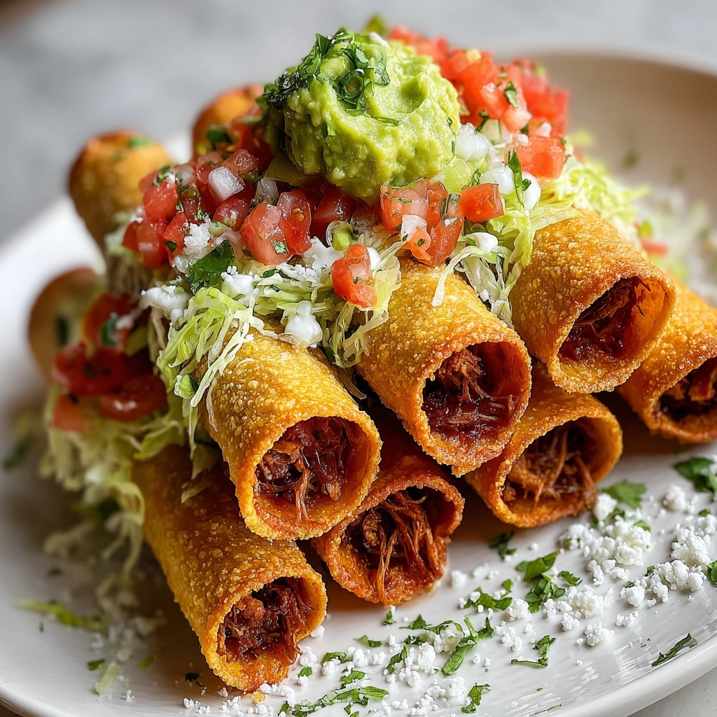 Crispy Chicken Taquitos Recipe - Recipe Image