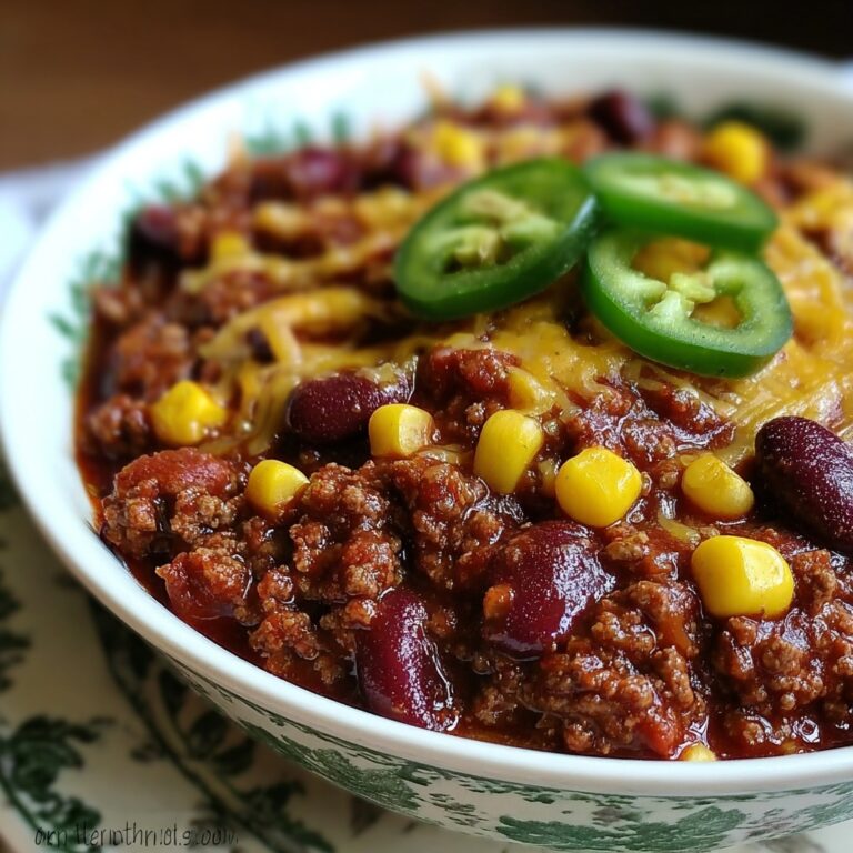 Ultimate Crock Pot Chili for Comfort Food Bliss Recipe