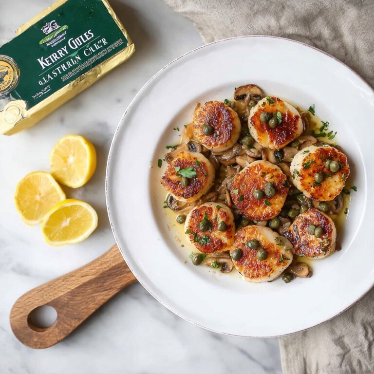 Pan Seared Scallops with Brown Butter Caper Sauce Recipe